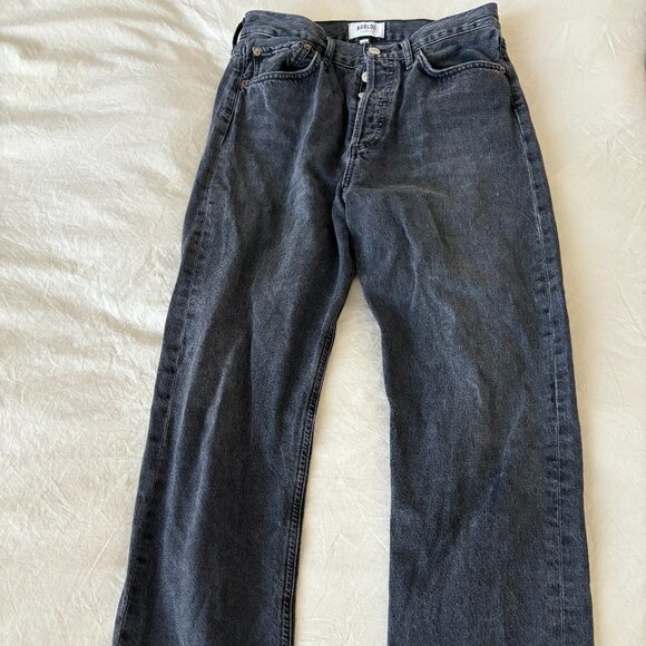 Agolde 90s Pinch Waist High Rise Straight Jeans - Picture 1 of 7
